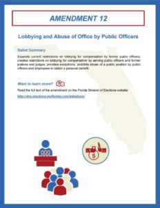 Florida Tax Collectors - Amendment 12